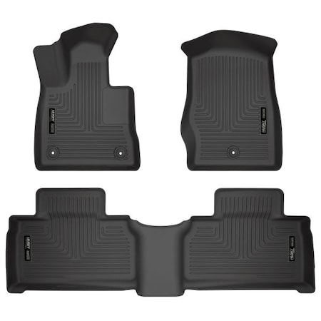 Husky Liners 20-C EXPLORER FRONT & 2ND SEAT FLOOR LINERS BLACK 99321